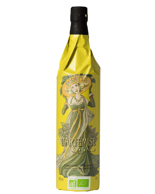 Our yellow organic Pastis Bottle